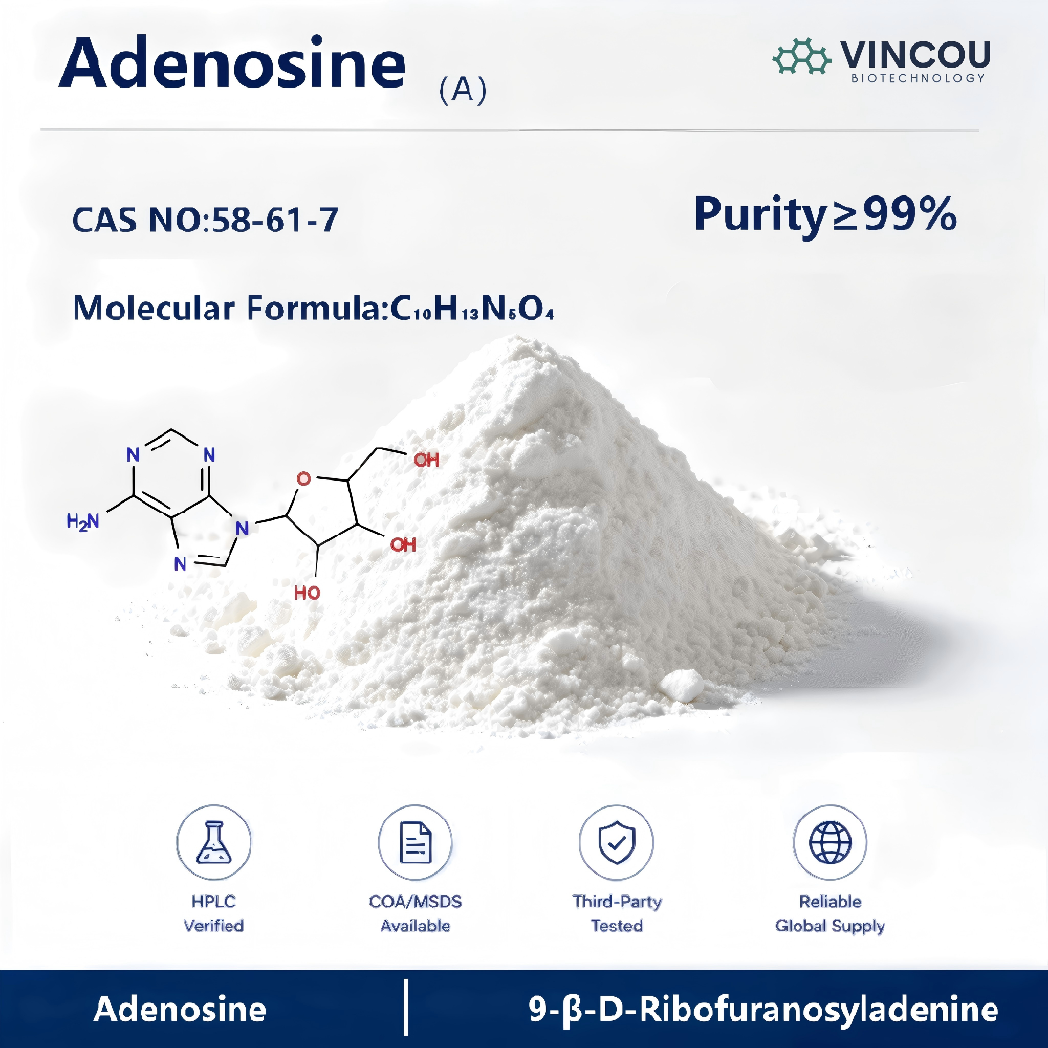 Adenosine CAS 58-61-7