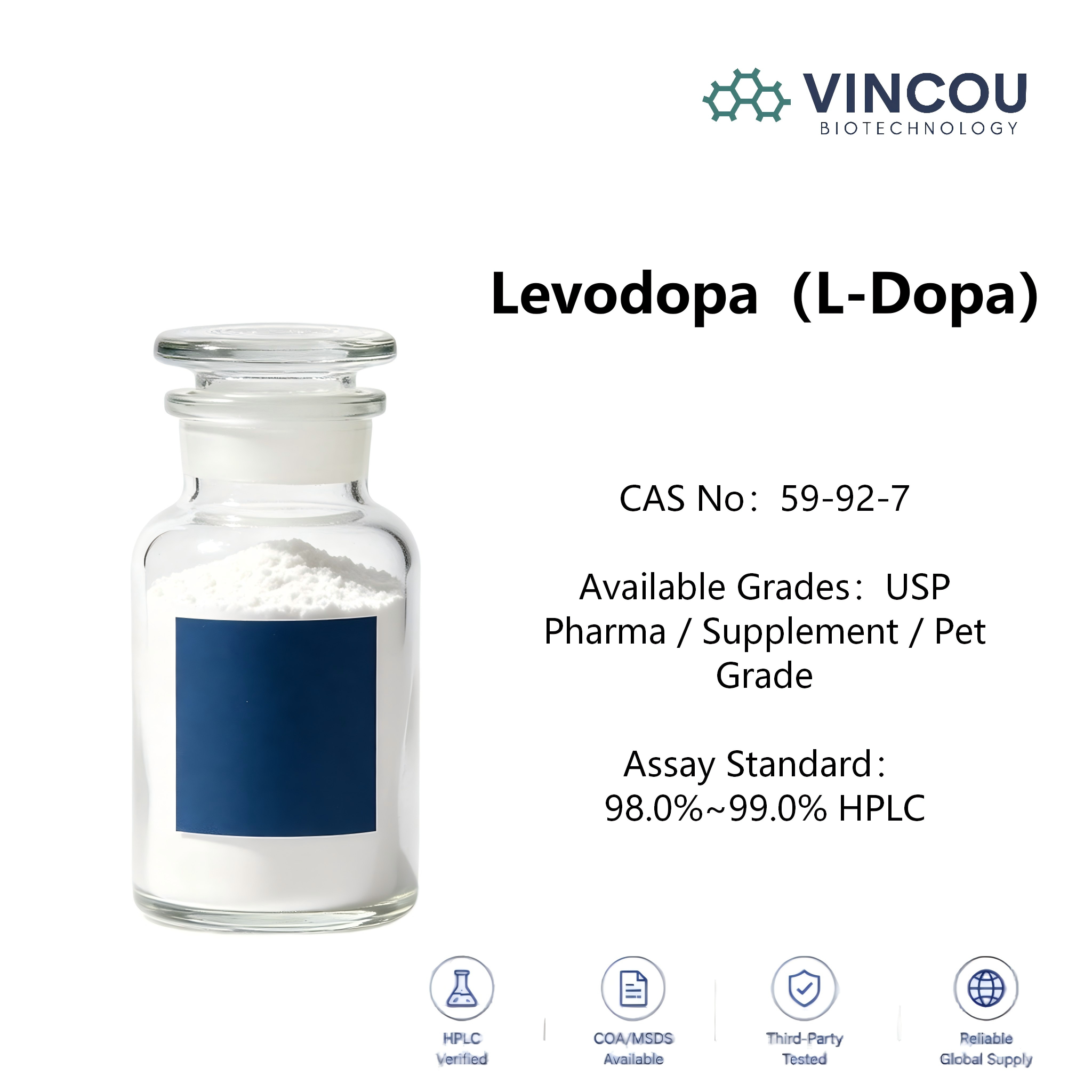 Levodopa CAS :59-92-7 - Image 2